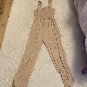 NWOT Women's Tan Jumpsuit